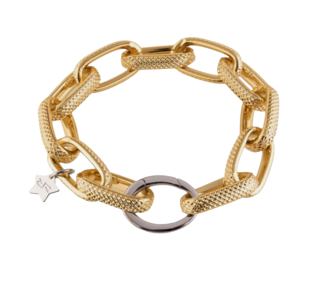 Diva Bracelet With Textured Mesh